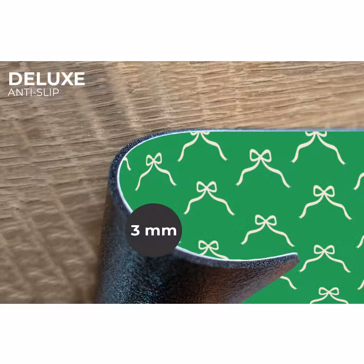 Placemat - 6 stuks - Strik - Kerst - Groen - Wit — 4