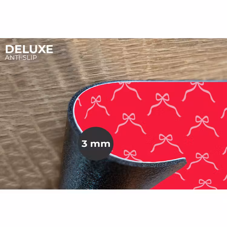 Placemat - 6 stuks - Strik - Rood - Kerst — 4