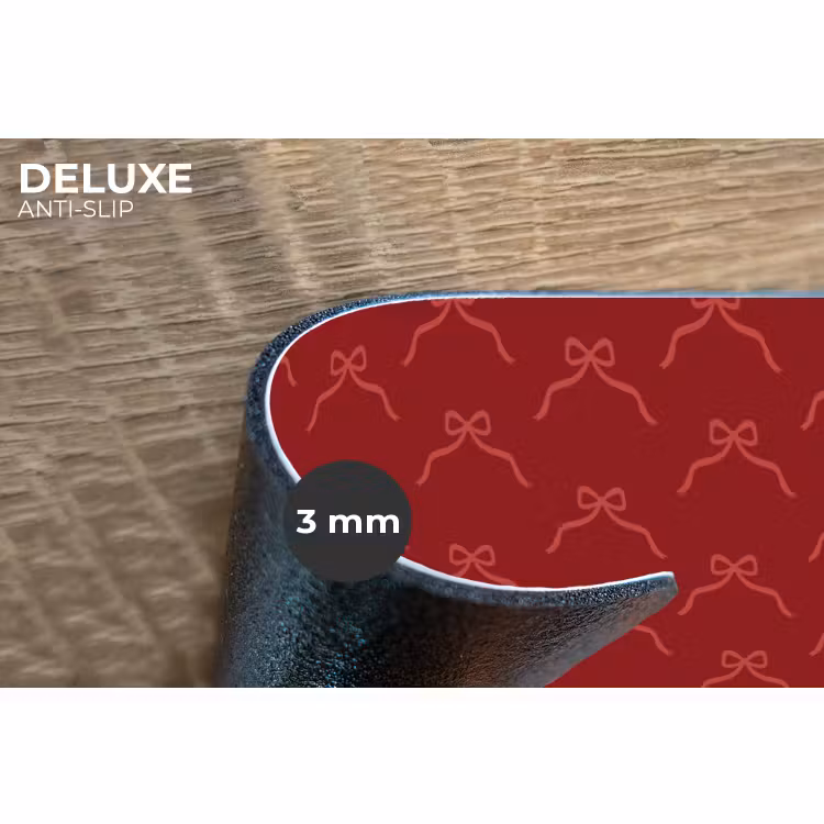 Placemat - 6 stuks - Strik - Roze - Rood - Kerst — 4