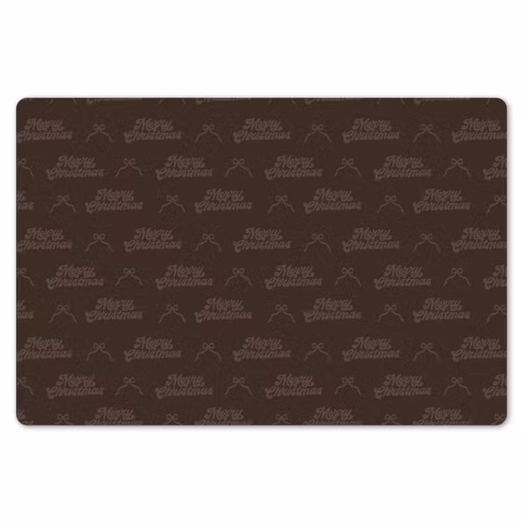 Placemat - 6 stuks - Tekst - Bruin - Strik — 7