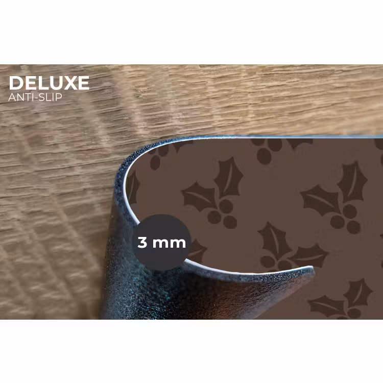 Placemat - 6 stuks - Hulst - Kerst - Bruin — 4