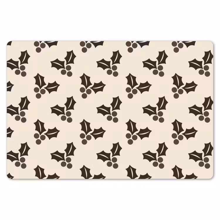 Placemat - 6 stuks - Hult - Bruin - Kerst — 7