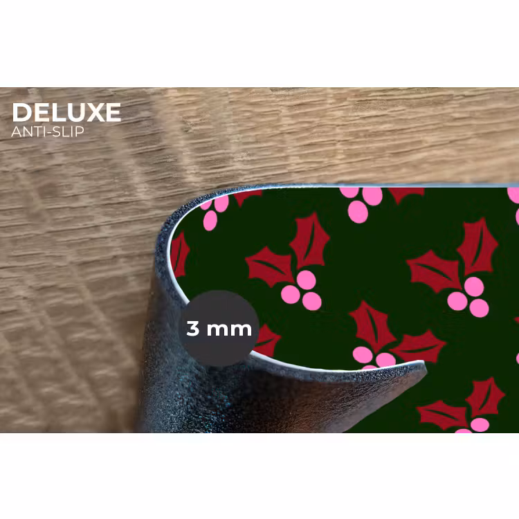 Placemat - 6 stuks - Neon - Hulst - Kerst — 4