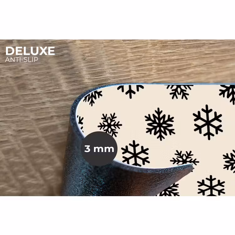 Placemat - 6 stuks - Sneeuwvlok - Crème - Wit — 4