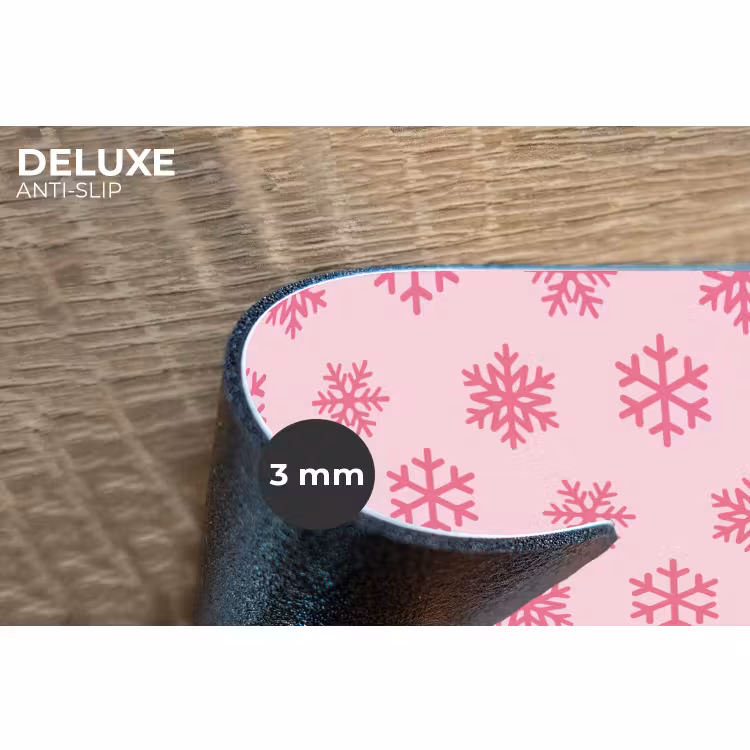 Placemat - 6 stuks - Sneeuwvlok - Roze - Kerst — 4