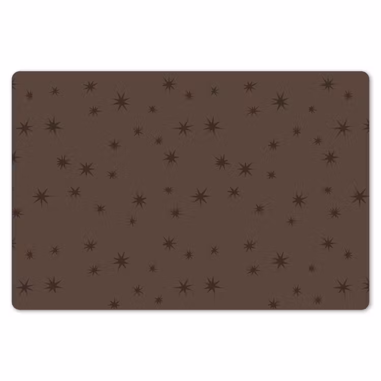 Placemat - 6 stuks - Ster - Bruin - Kerst — 7