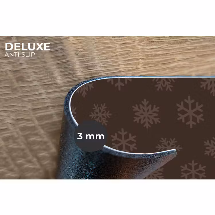 Placemat - 6 stuks - Sneeuwvlok - Bruin - Kerst — 4