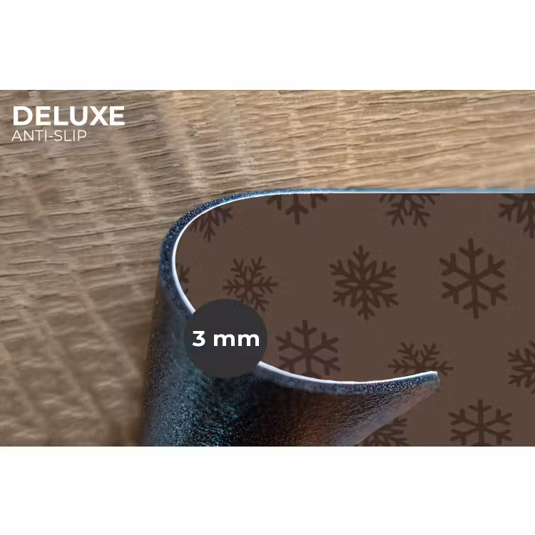 Placemat - 6 stuks - Sneeuwvlok - Kerst - Bruin — 4