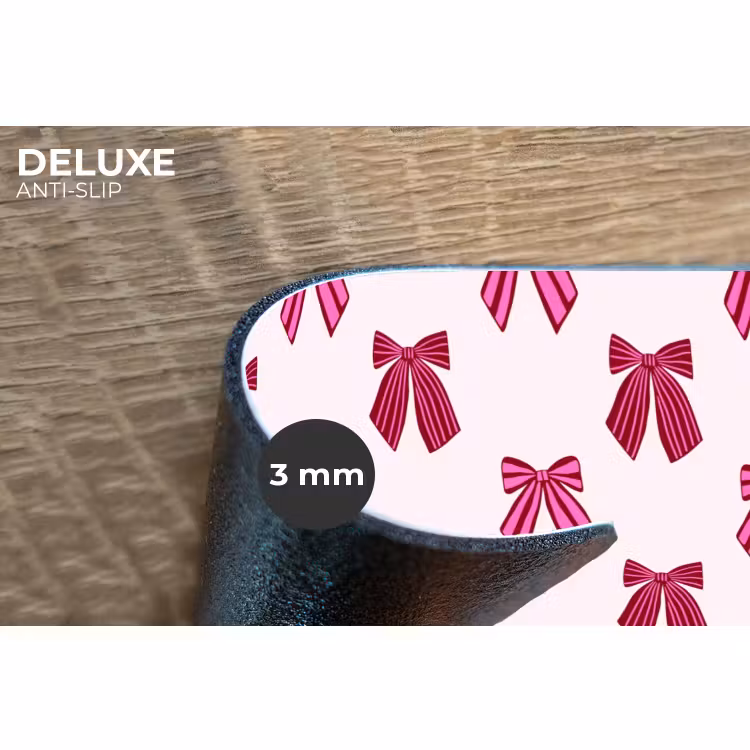 Placemat - 6 stuks - Strikken - Kerst - Roze — 4