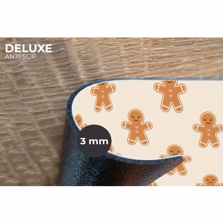 Placemat - 6 stuks - Peperkoek - Kerst - Crème — 4