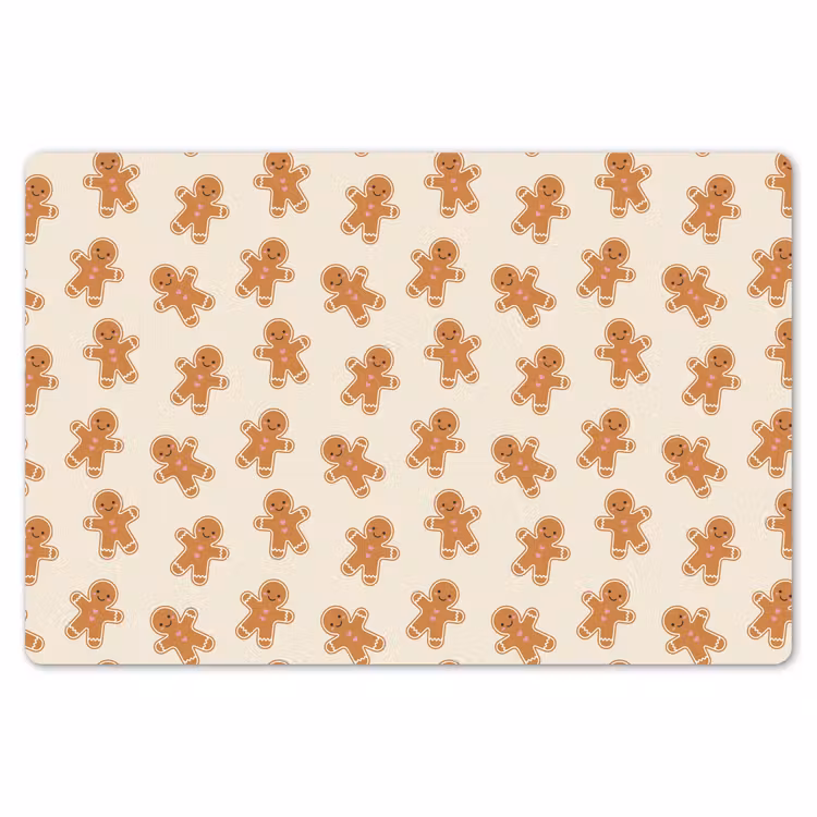 Placemat - 6 stuks - Peperkoek - Kerst - Crème — 7