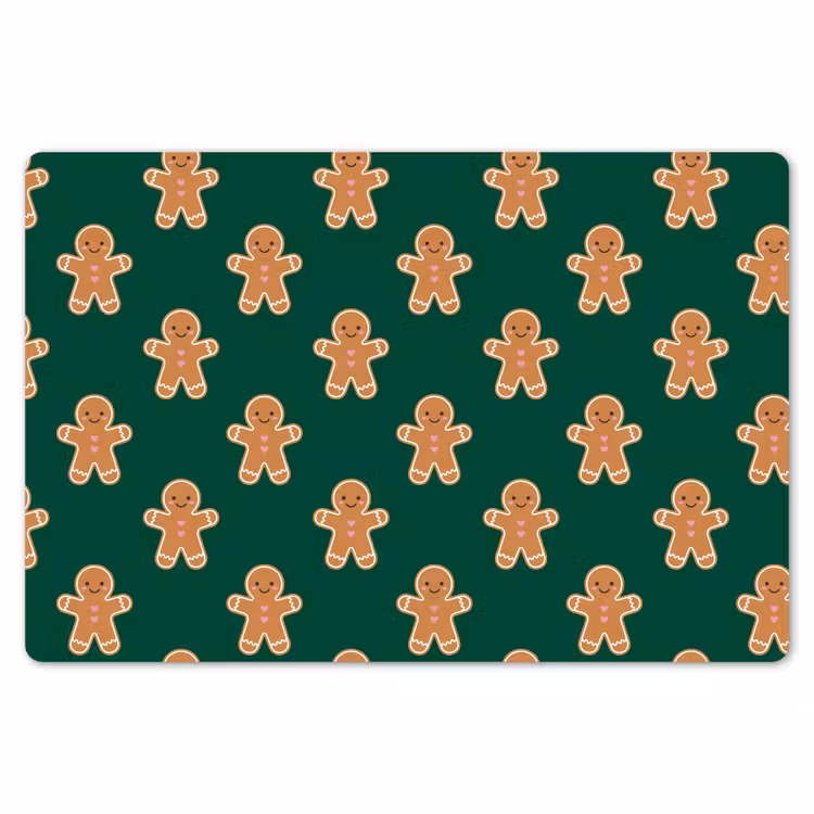 Placemat - 6 stuks - Peperkoek - Kerst - Groen — 7