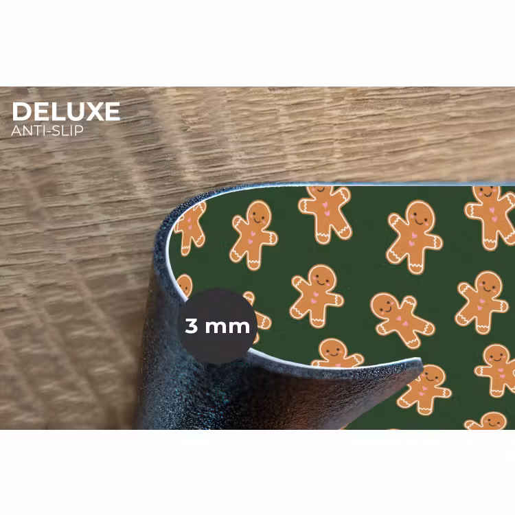 Placemat - 6 stuks - Peperkoek - Kerst - Groen - Bruin — 4