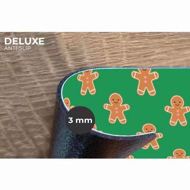Placemat - 6 stuks - Peperkoek - Kerst - Neon - Groen — 4