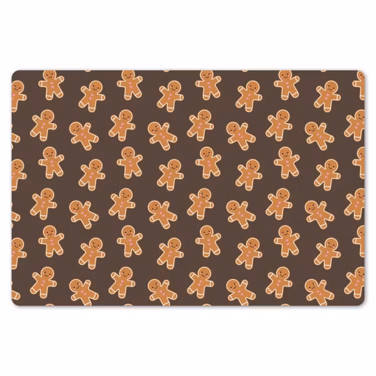 Placemat - 6 stuks - Peperkoek - Kerstmis - Bruin — 7