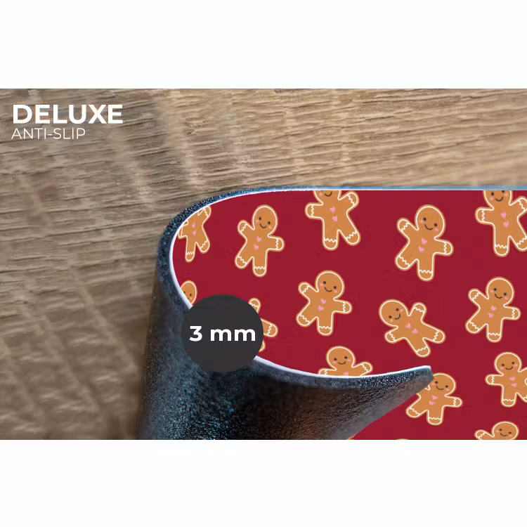 Placemat - 6 stuks - Peperkoek - Rood - Bruin - Kerst — 4