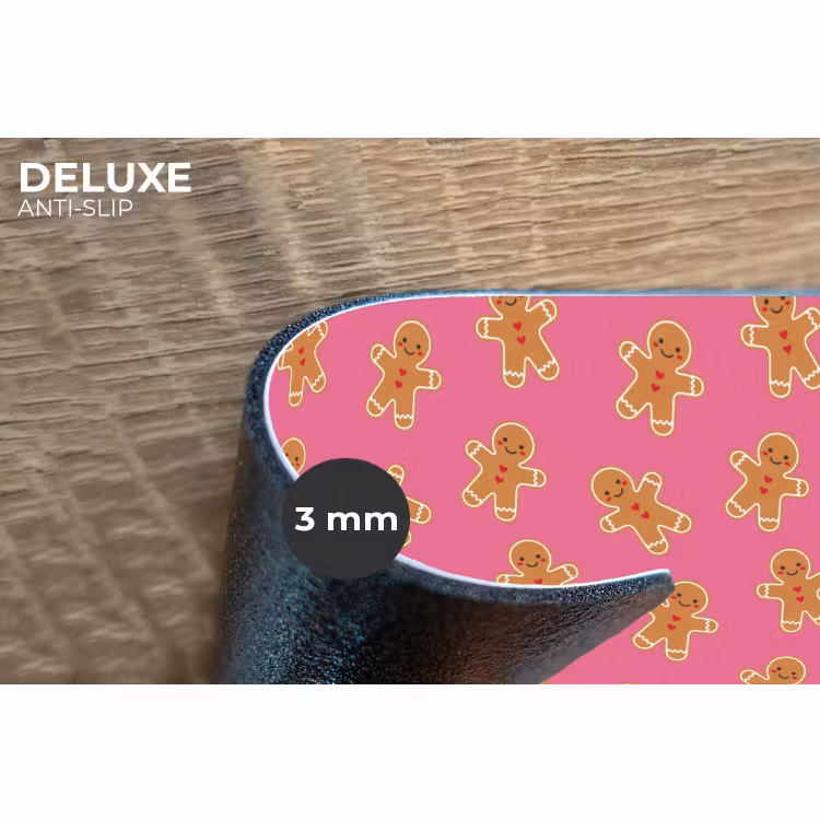 Placemat - 6 stuks - Peperkoek - Roze - Bruin - Kerst — 4