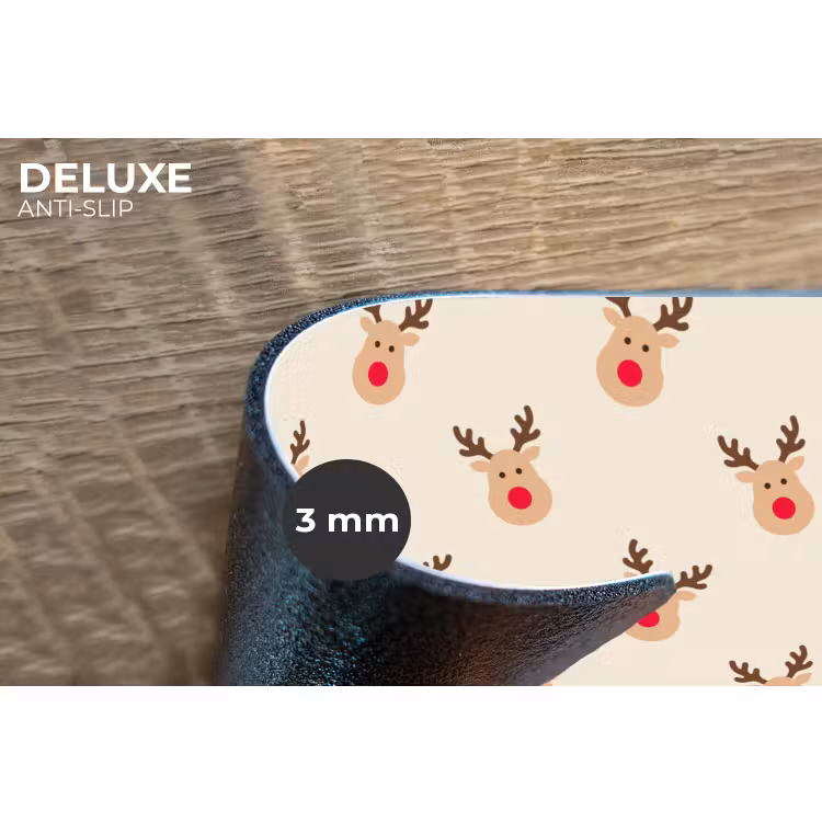 Placemat - 6 stuks - Rendieren - Kerst - Crème — 4