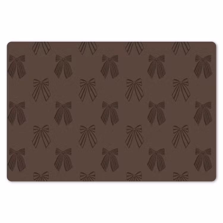Placemat - 6 stuks - Strikken - Kerst - Bruin — 7