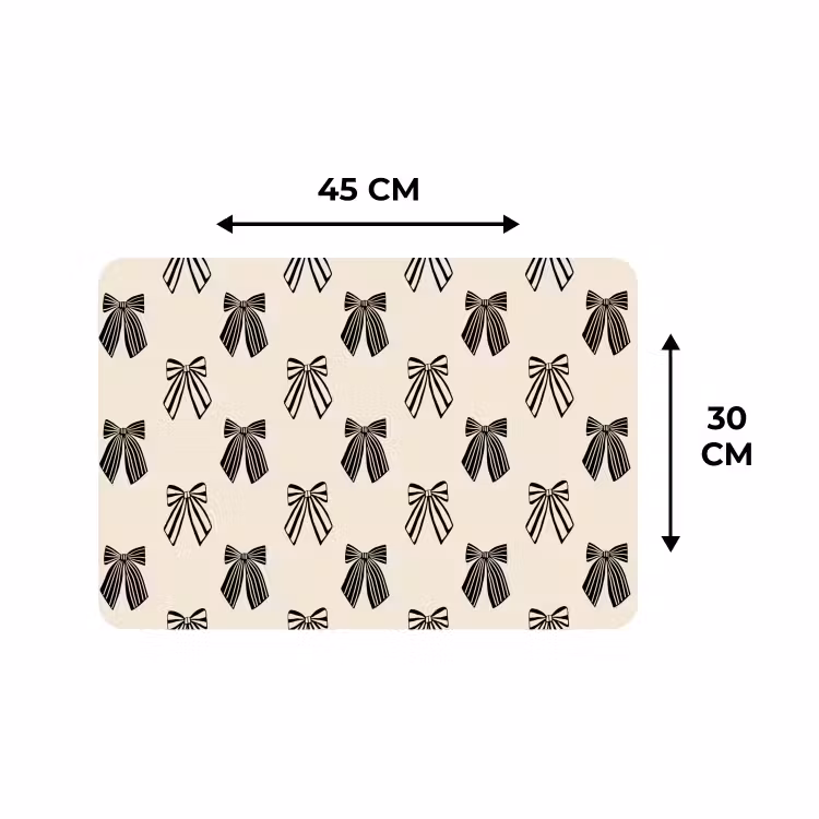 Placemat - 6 stuks - Strikken - Kerst - Zwart — 3