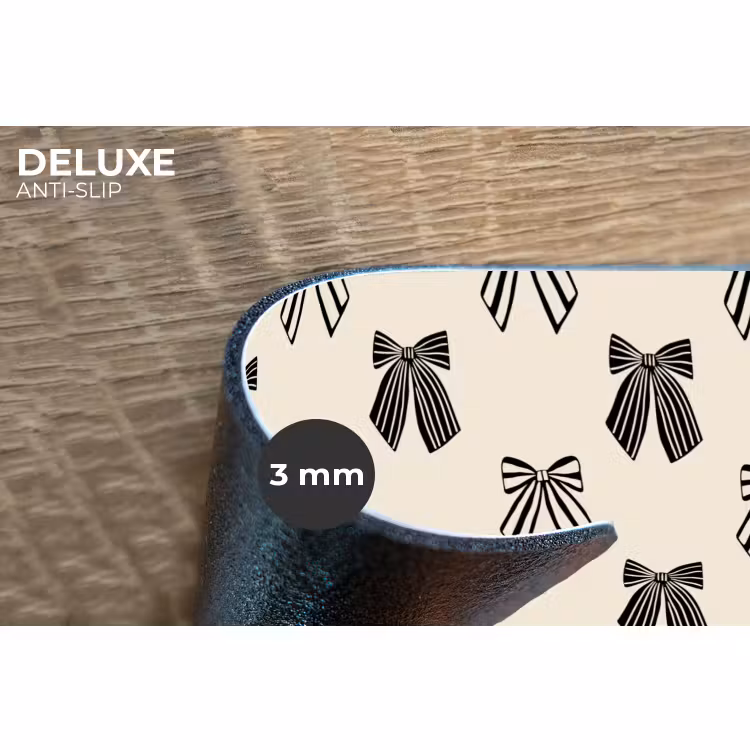 Placemat - 6 stuks - Strikken - Kerst - Zwart — 4