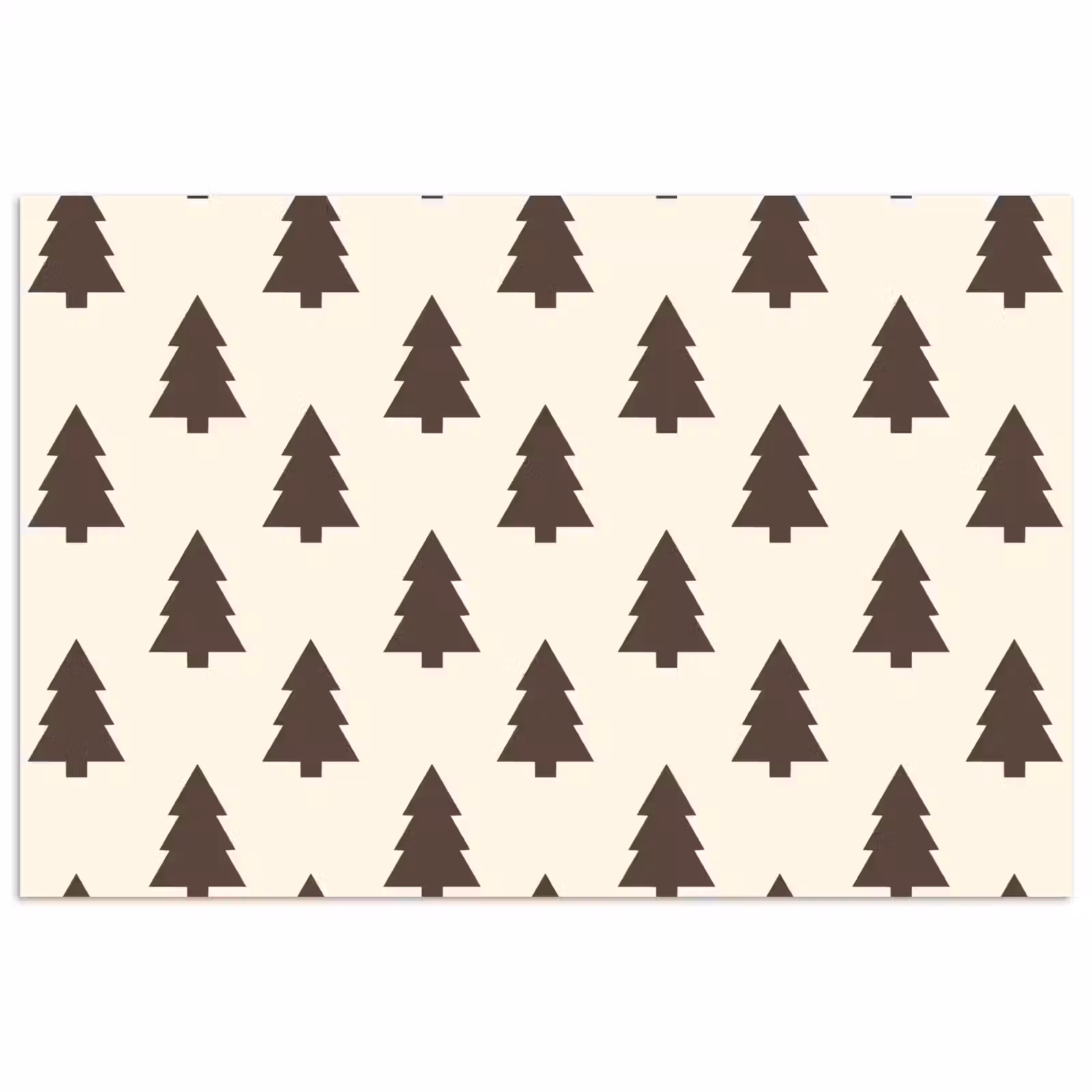 Poster - Kerstboom - Crème - Grijs — 1