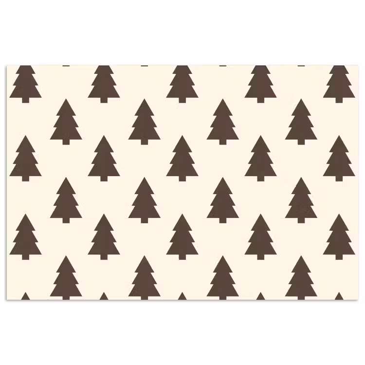 Poster - Kerstboom - Crème - Grijs — 1