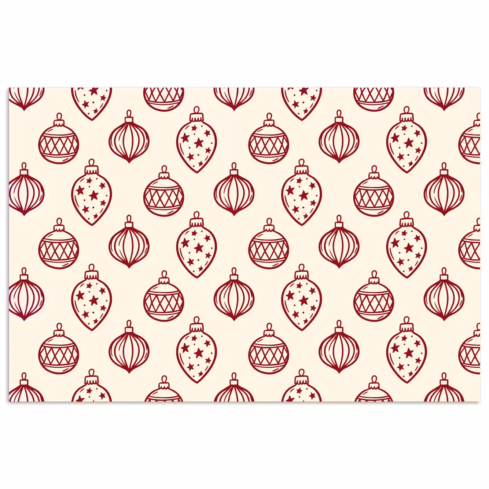 Poster - Kerstbal - Rood - Kerst — 1