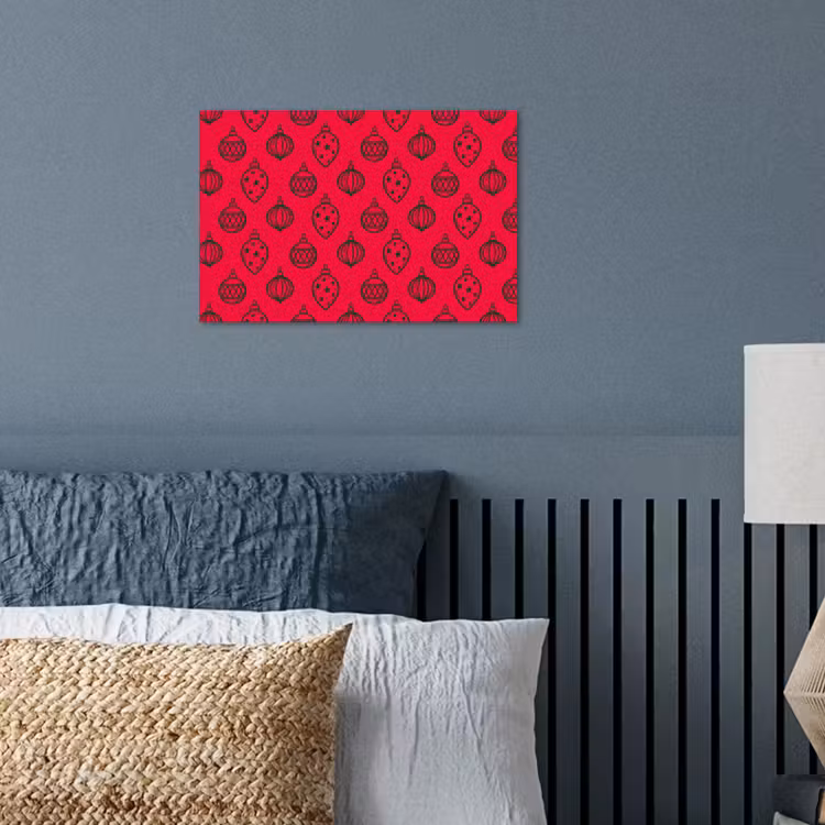 Poster - Kerstbal - Groen - Rood — 3