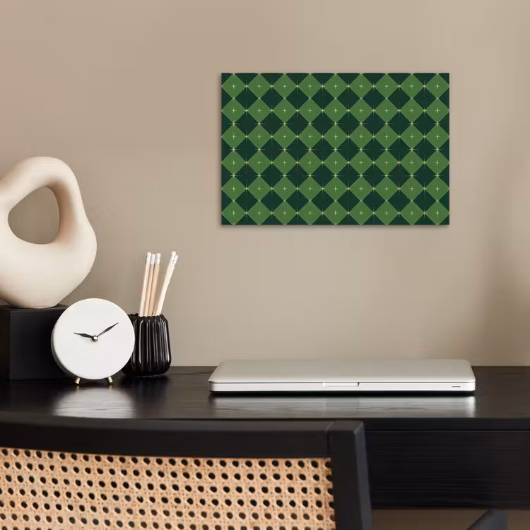 Poster - Ster - Groen - Kerst — 2