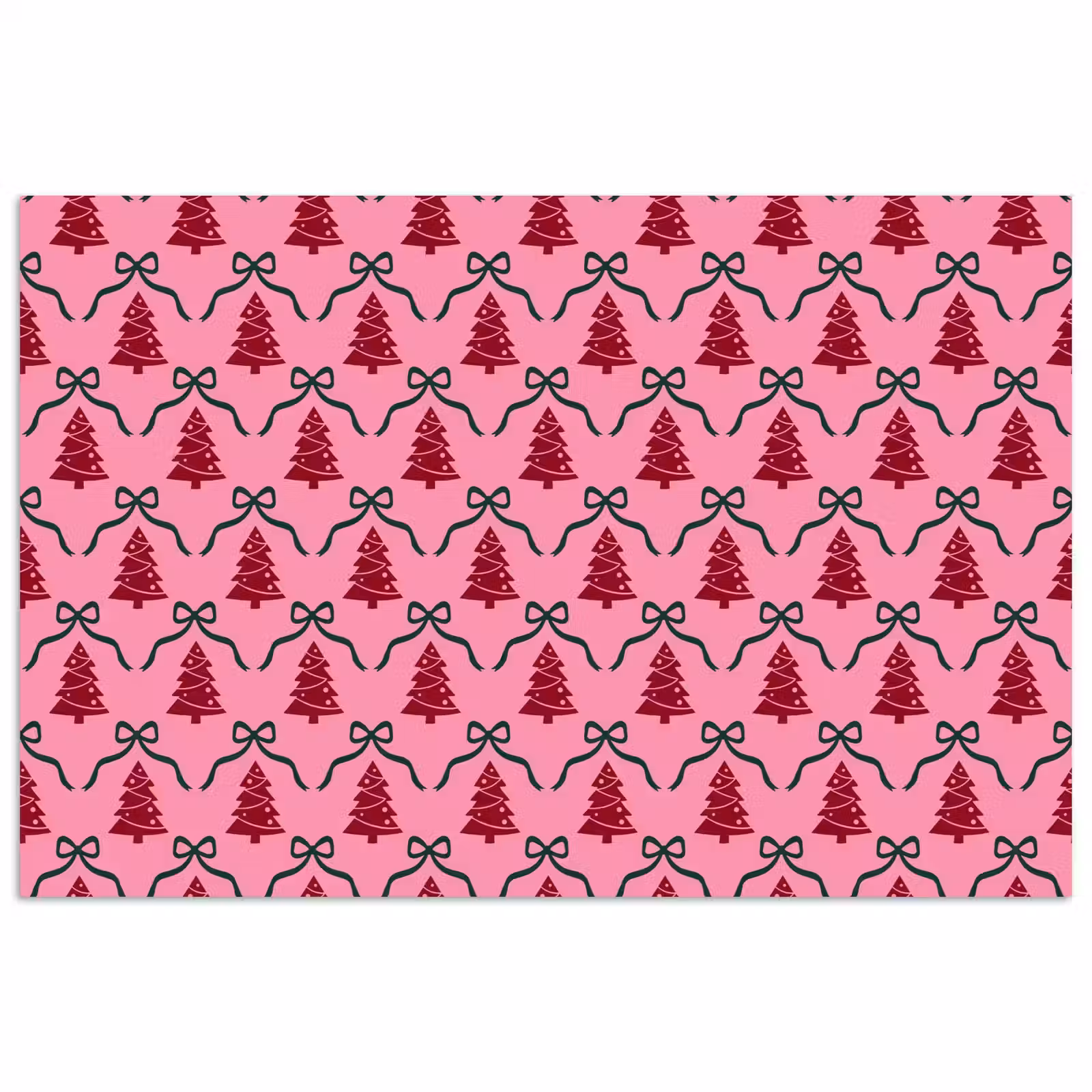Poster - Kerst - Rood - Groen - Strik — 1