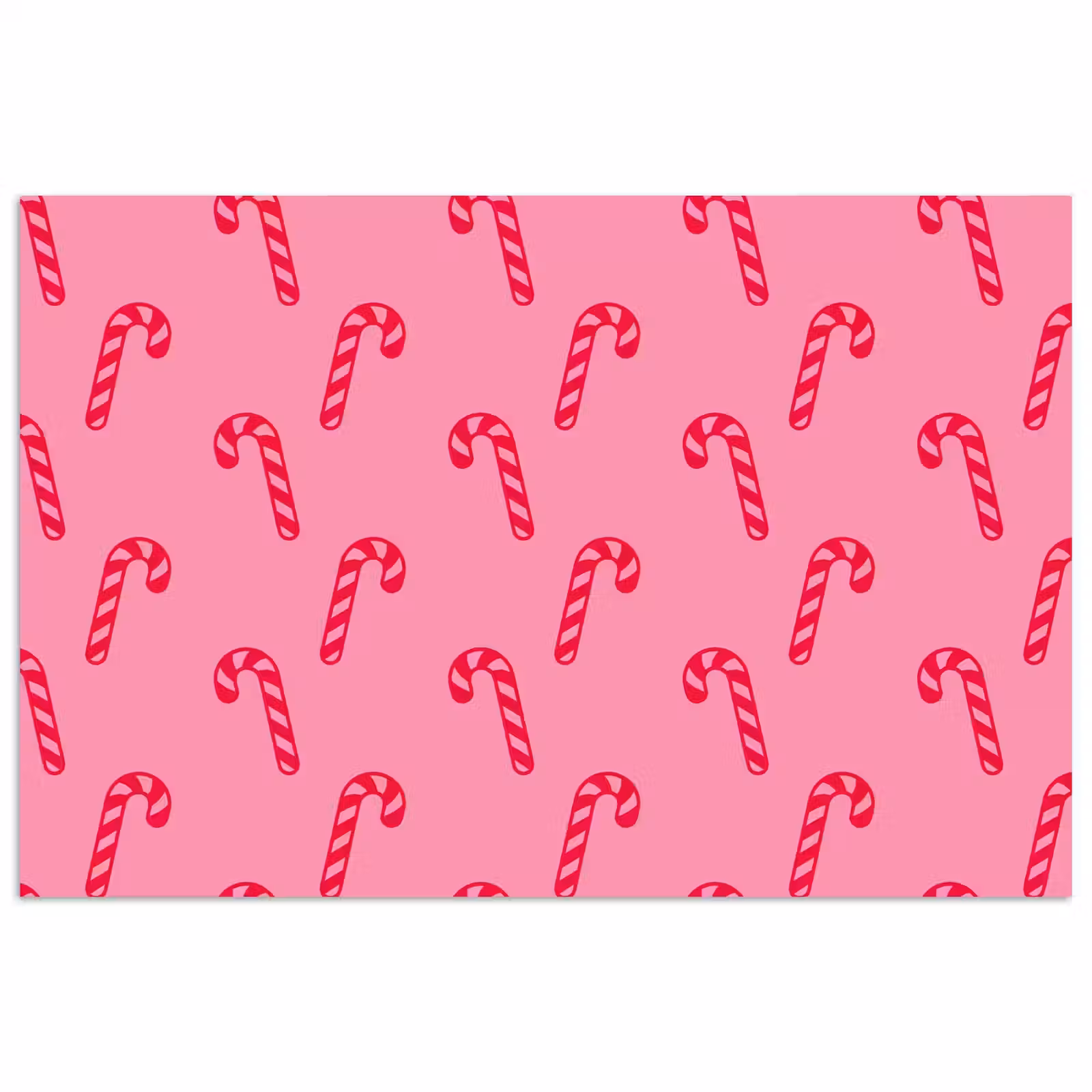 Poster - Kerst - Rood - Roze - Zuurstok — 1