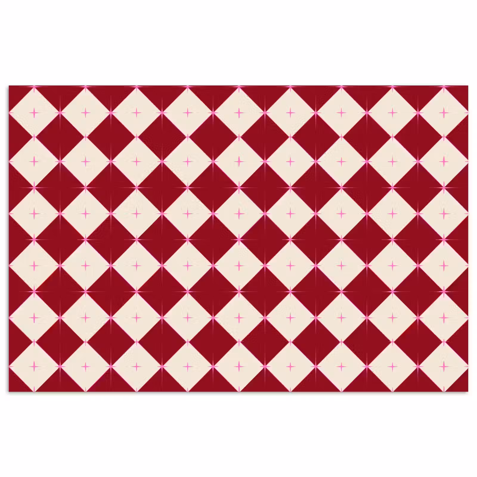 Poster - Ster - Roze - Rood - Kerst — 1