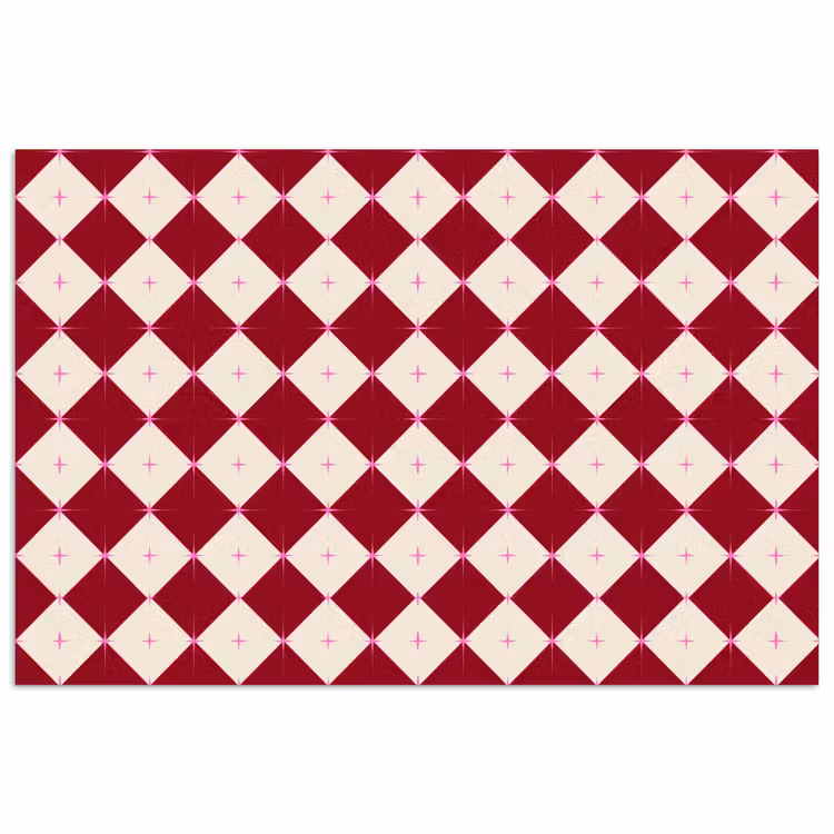 Poster - Ster - Roze - Rood - Kerst — 1