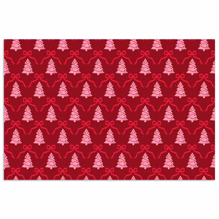 Poster - Strik - Rood - Roze - Kerst — 1