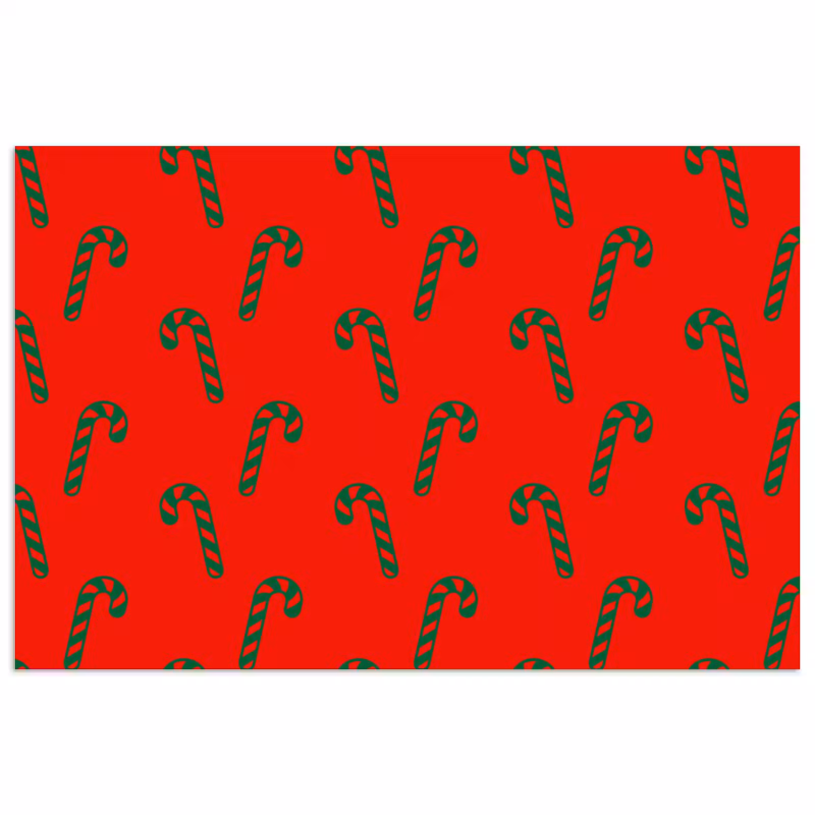 Poster - Kerst - Rood - Groen - Zuurstok — 1