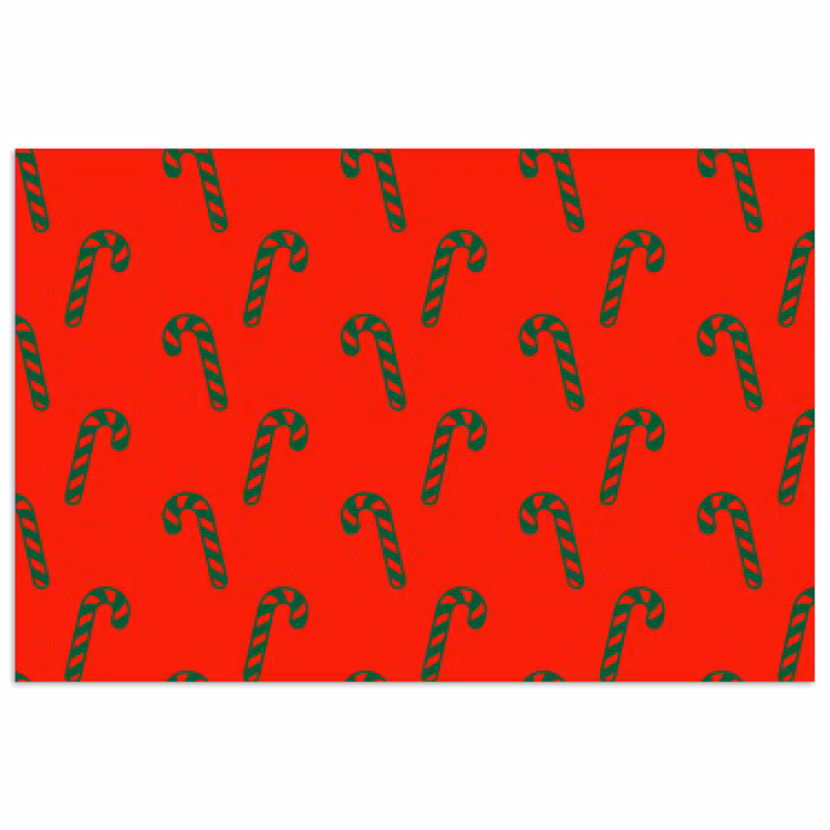 Poster - Kerst - Rood - Groen - Zuurstok — 1