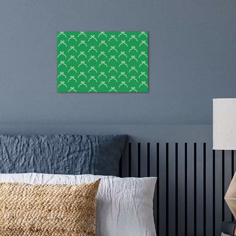 Poster - Strik - Kerst - Groen - Wit — 3