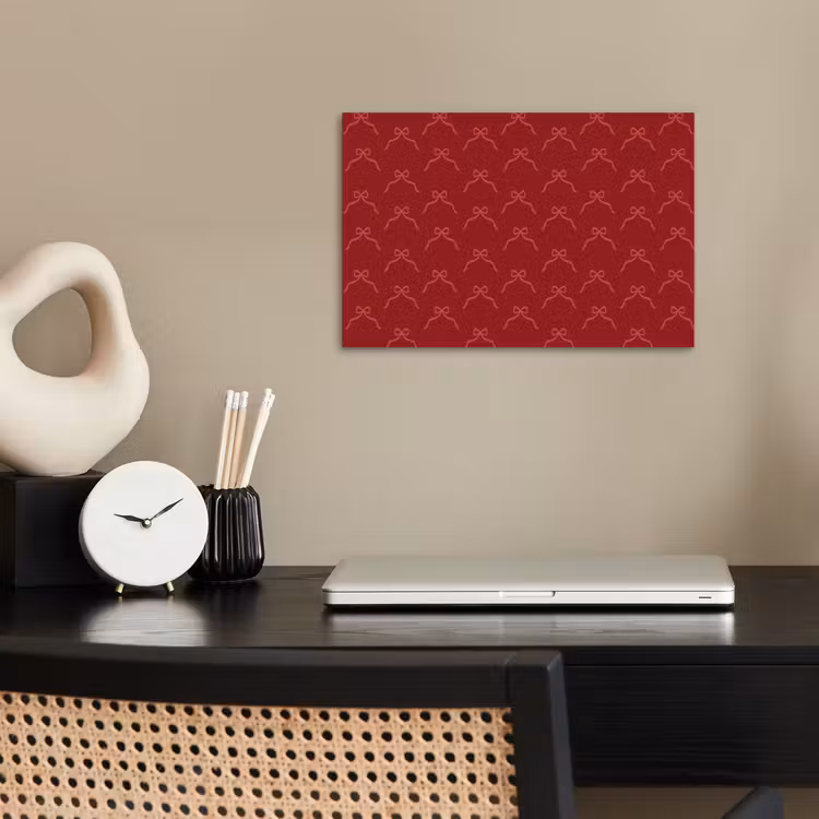 Poster - Strik - Roze - Rood - Kerst — 2