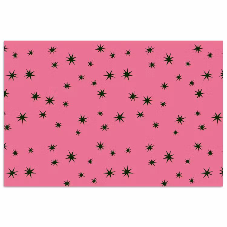 Poster - Ster - Groen - Roze - Kerst — 1