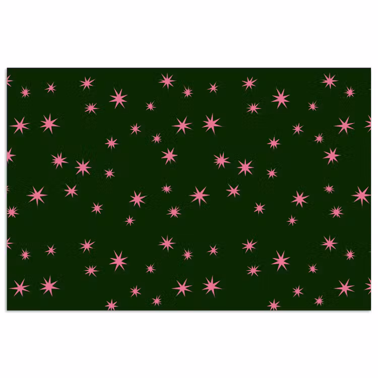 Poster - Ster - Roze - Groen - Kerst — 1