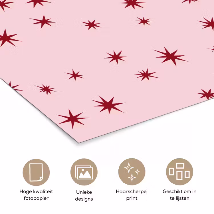 Poster - Ster - Roze - Rood — 5