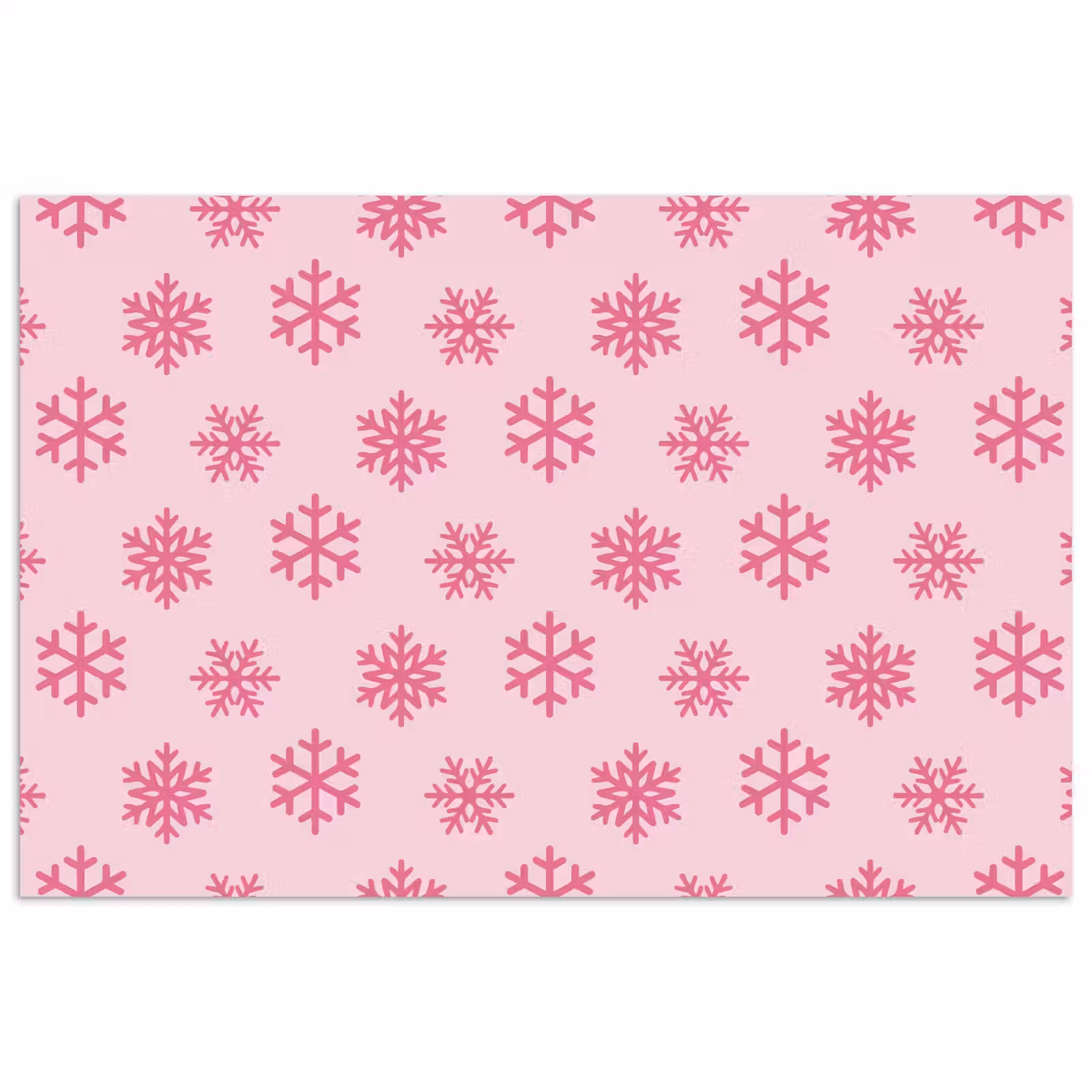 Poster - Sneeuwvlok - Roze - Kerst — 1