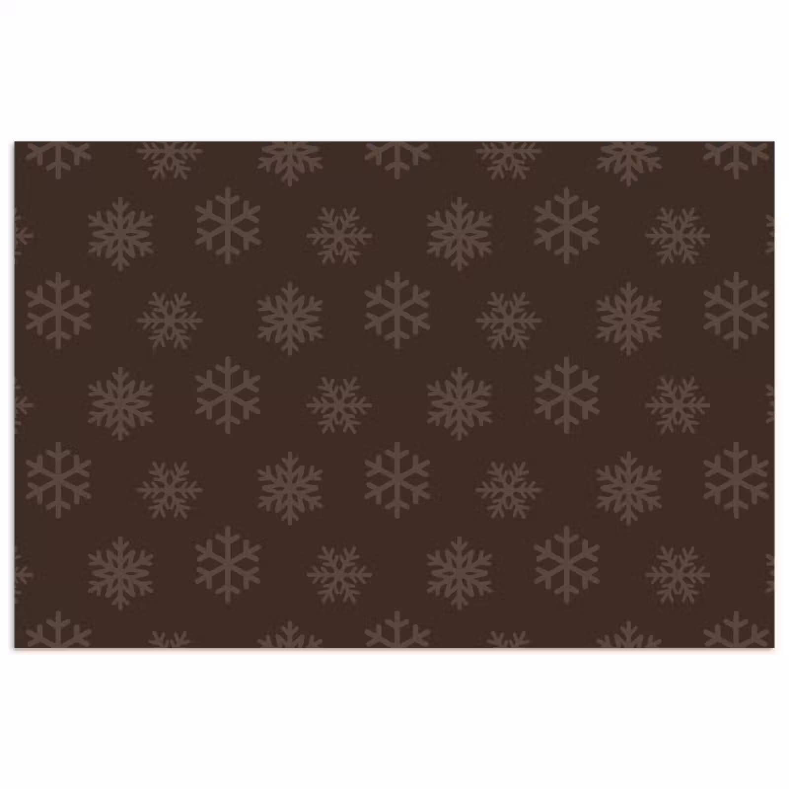 Poster - Sneeuwvlok - Bruin - Kerst — 1