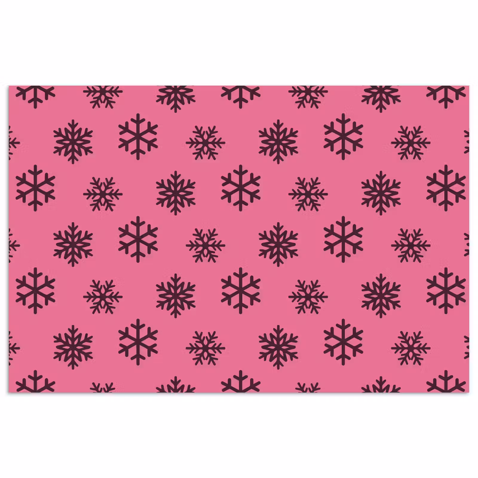 Poster - Sneeuwvlok - Paars - Roze - Kerst — 1