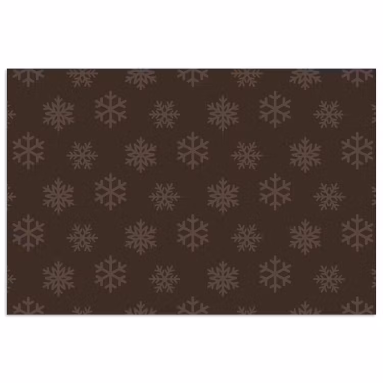 Poster - Sneeuwvlok - Bruin - Kerst — 1