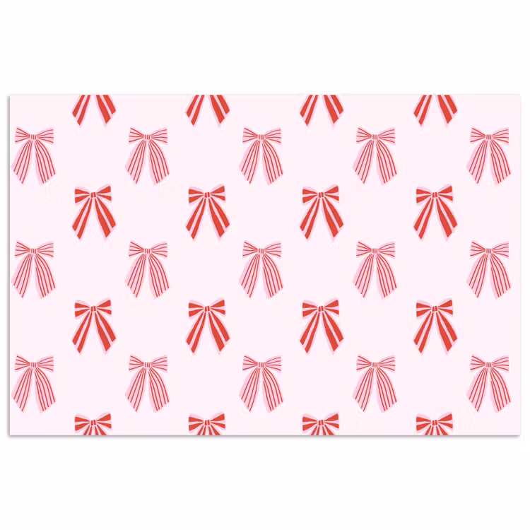 Poster - Strikken - Kerst - Roze - Rood — 1
