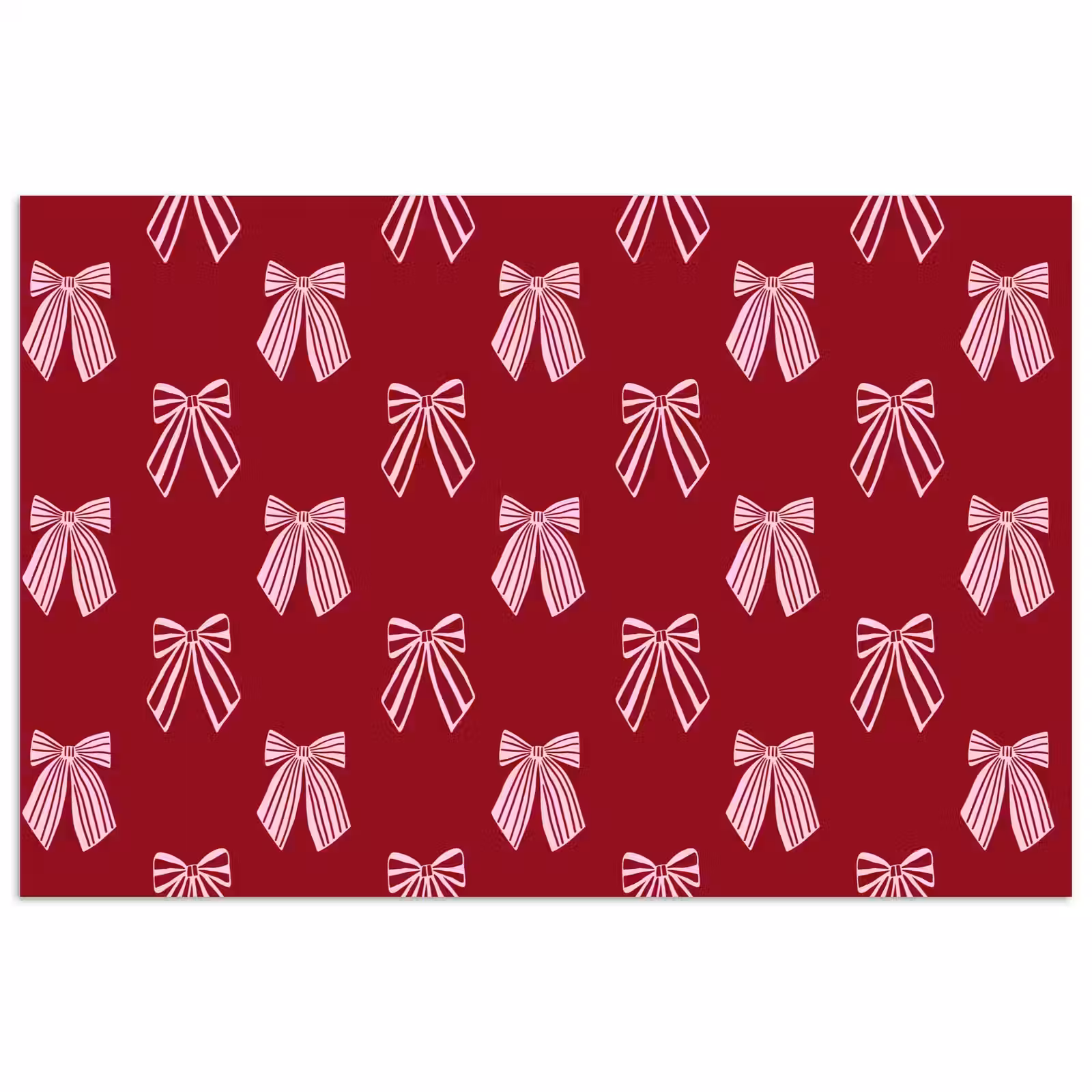 Poster - Strikken - Kerst - Burgundy - Roze — 1
