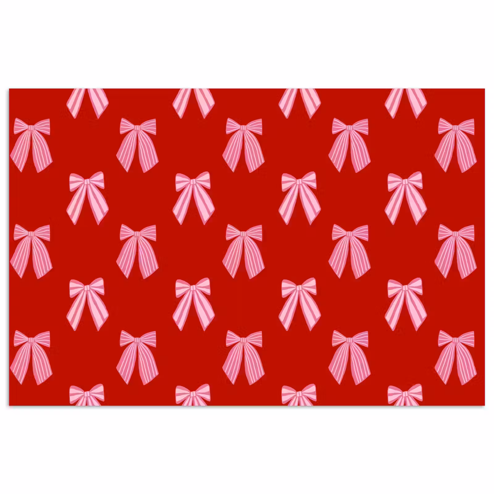 Poster - Strikken - Kerst - Rood - Roze — 1