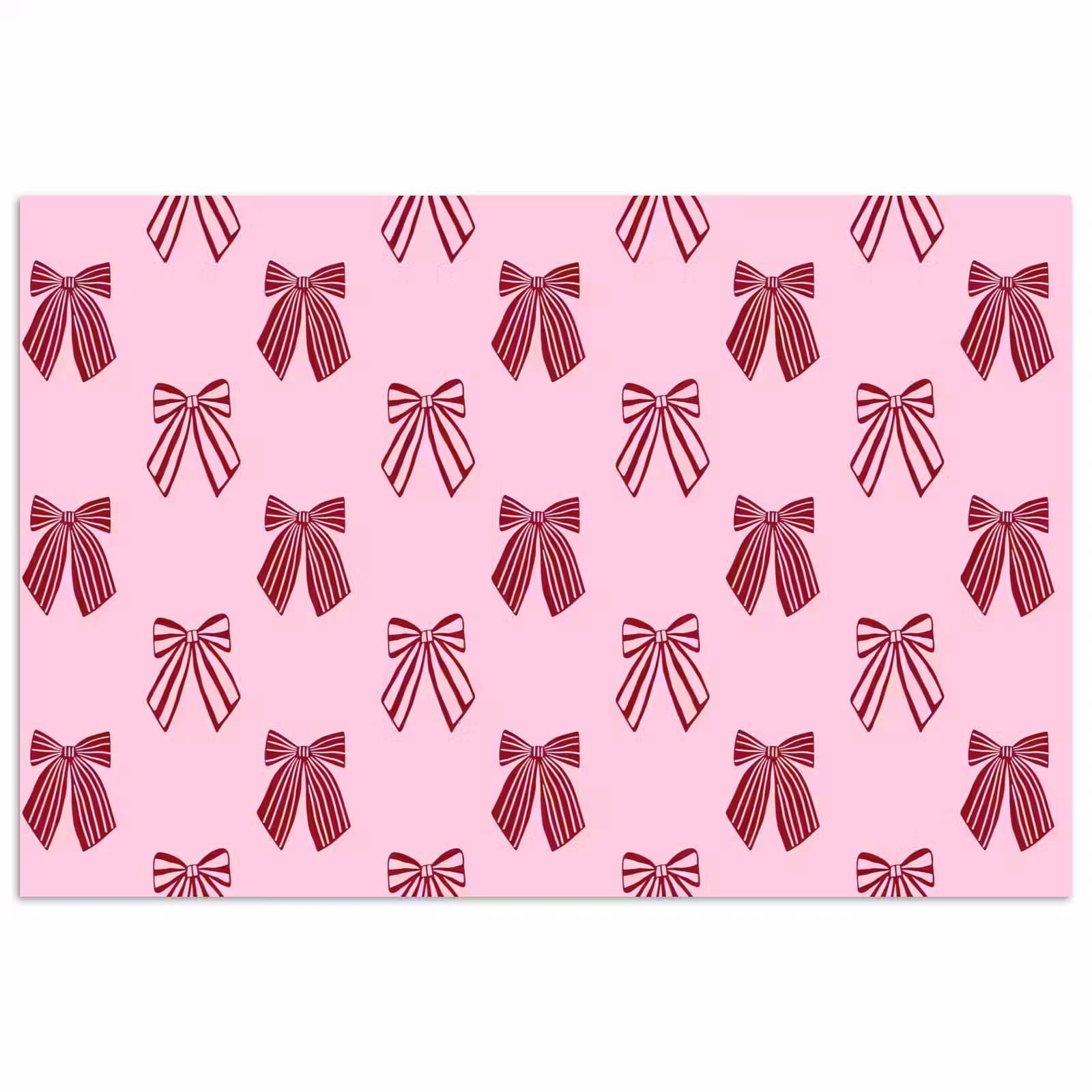 Poster - Strikken - Kerst - Roze - Burgundy — 1